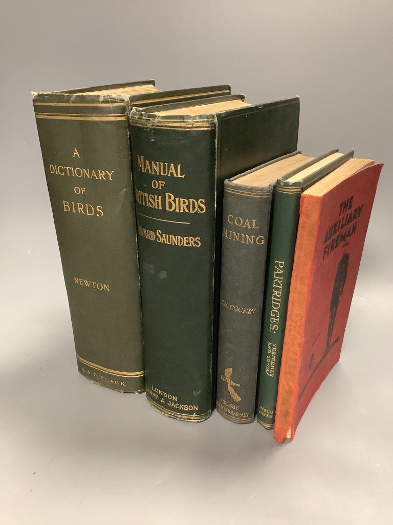 Saunders, Howard – An Illustrated Manual of British Birds, 2nd edition, revised and enlarged, wood-engraved illus.